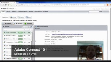 Adobe Connect 101 (Part 2): Creating Events