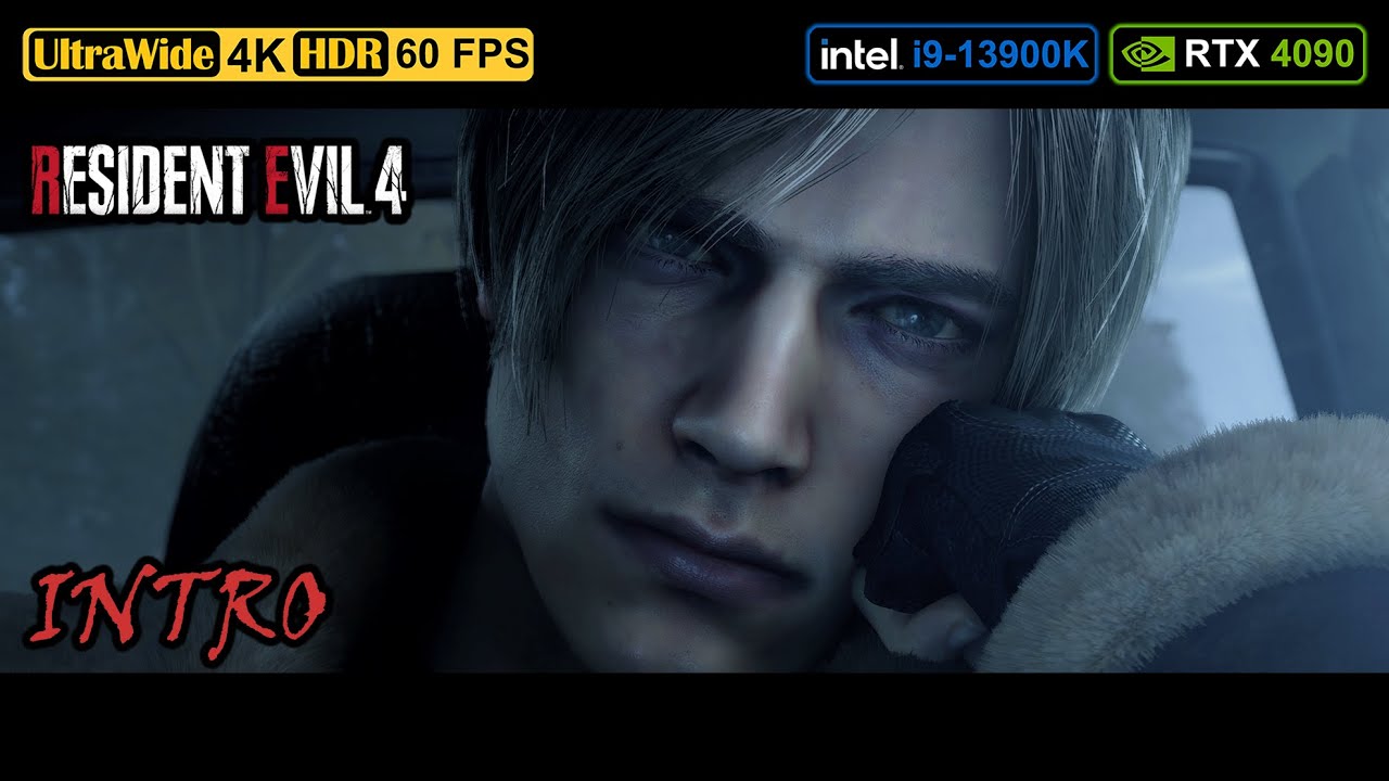 RESIDENT EVIL 4 REMAKE - INTRO (UltraWide Cinematic - 4K HDR 60FPS)