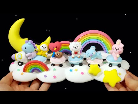 <strong>Making</strong> <strong>BTS</strong> &amp;<strong>amp</strong>; BT21 Miniature Diorama #1 ★ Clay Tutorial ~