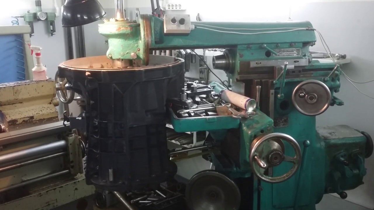 Duplex 58. Расточка под подшипник первичного вала после наплавки.