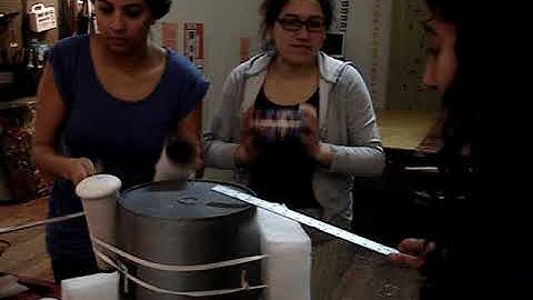 Percussion with found objects at New Urban Arts