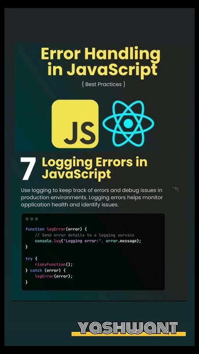Master Error Logging in JavaScript for Better Debugging! #JavaScript # ...