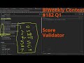 Leetcode Biweekly Contest 182 Q1. Score Validator #python #dsa