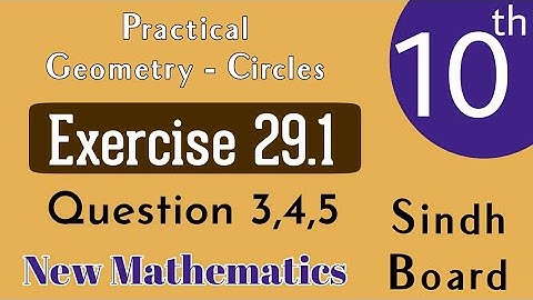 unit 29 ex 29.1 question 3,4,5 class 10 maths | ex 29.1 question 3,4,5 class 10 maths | class 10