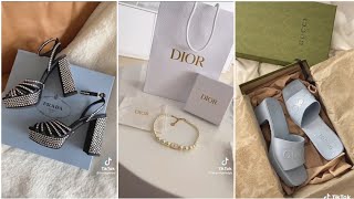 luxury unboxing tiktok compilation • Louis Vuitton Chanel Dior • part 4