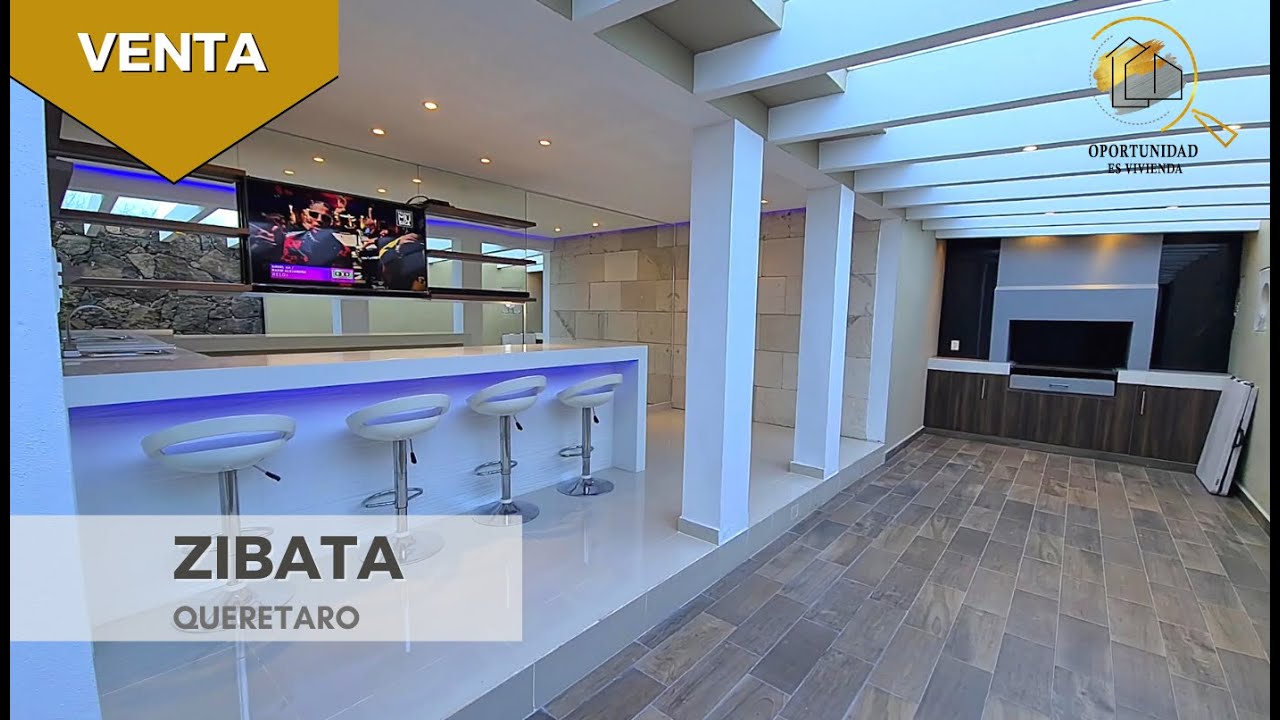 CASA EN VENTA EN ZIBATA QUERÉTARO CON BAR Y ROOF GARDEN | $4,550,000 | Info ⬇