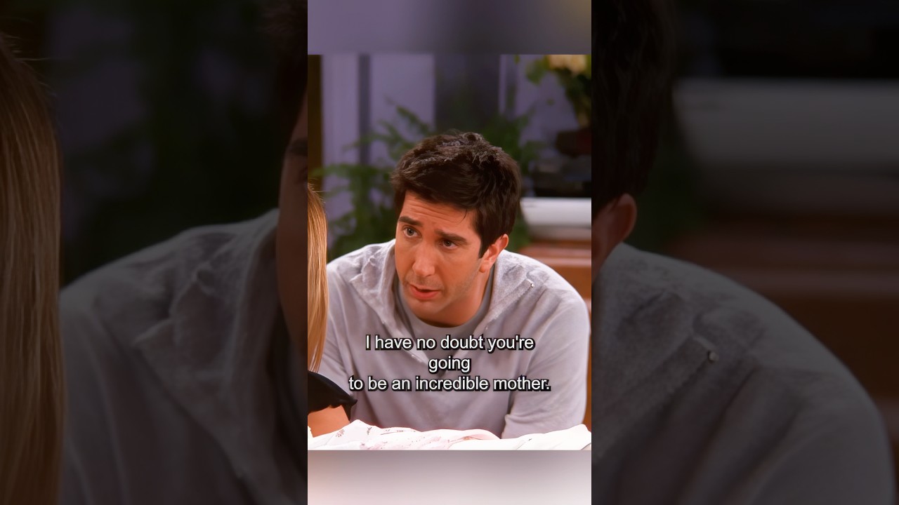 Ross patiently encouraged Rachel, telling her she would become a good mother.#viralvideo #shorts