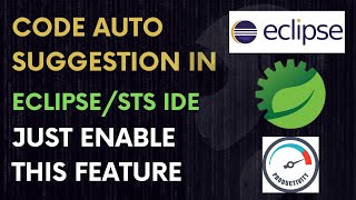 #2 Productive Feature for Auto Code suggestion in Eclipse or STS IDE | Auto Code Suggestion Feature
