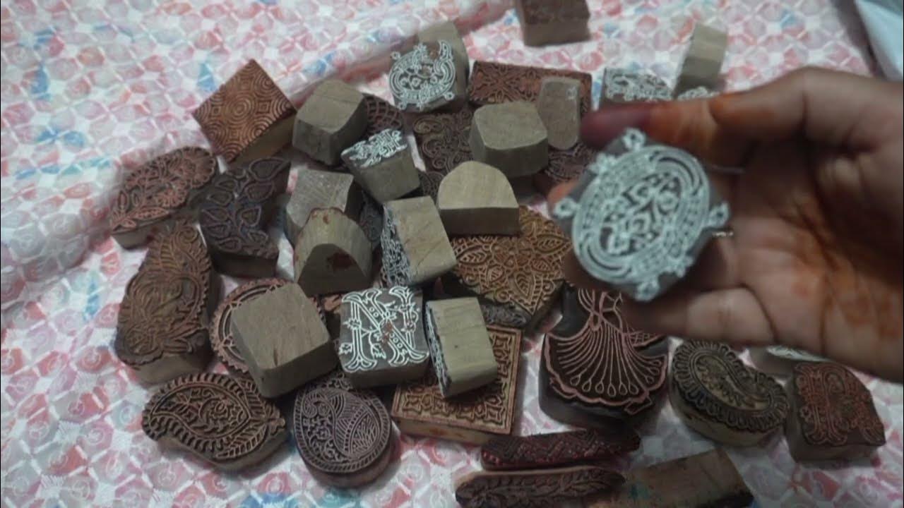 Wooden Stamp Blocks For Stamp Mehndi & Printing Art Wooden Block