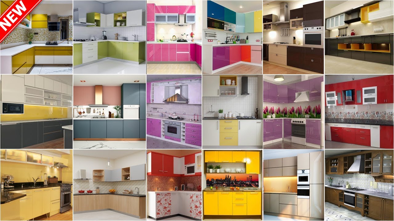 100+ Top Modular Kitchen Cabinet Colour Combination Design Ideas 2025 | Part 3