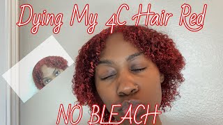HOW TO DYE YOUR NATURAL HAIR RED WITHOUT BLEACH