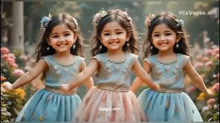 BABY GIRLS DANCING💃🏻❤️ ENERGETIC DANCE MOVES💗#trending #aibaby #aiedits #dancing 