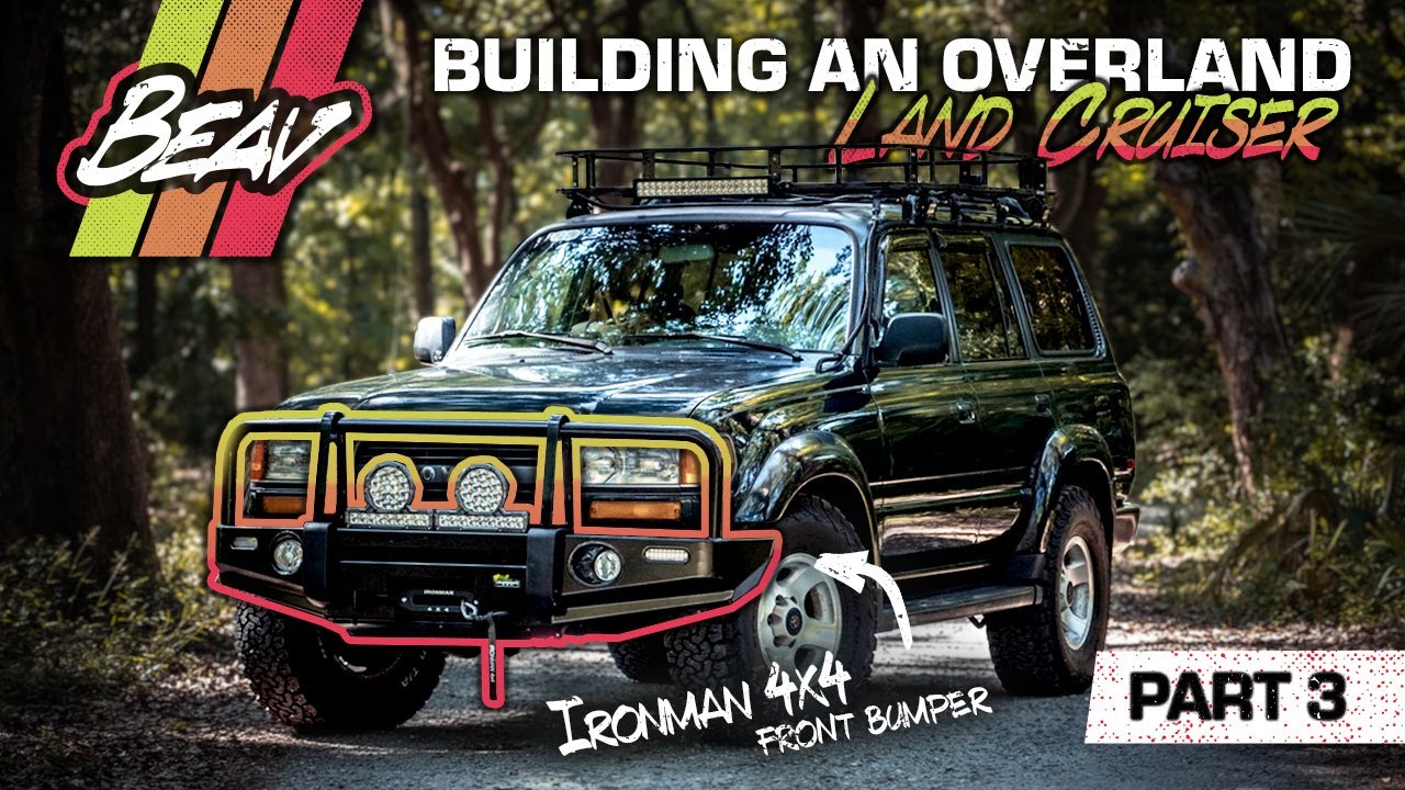 Land Cruiser FJ80 got an IronMan 4x4 Bumper & Winch : Overland Build Part 3