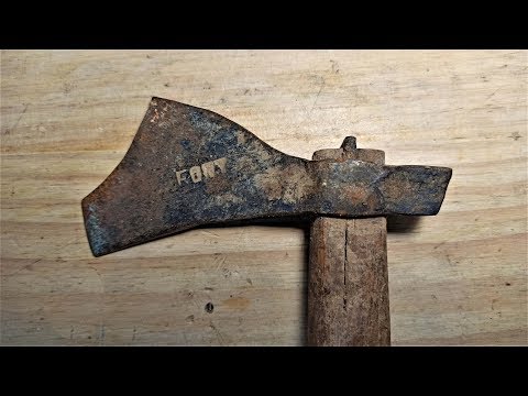 IMPOSSIBLE BROKEN OLD AXE RESTORATION