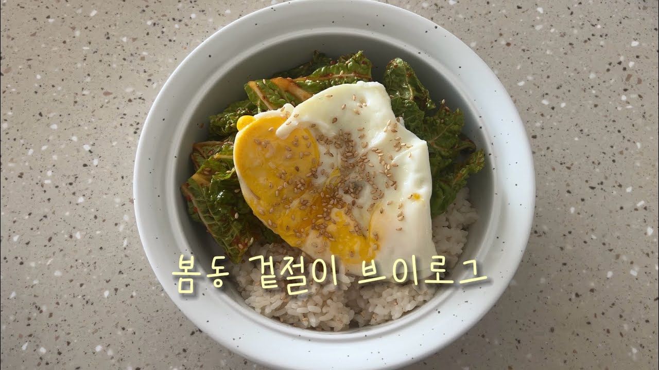 추로그 :) 봄동 겉절이 브이로그