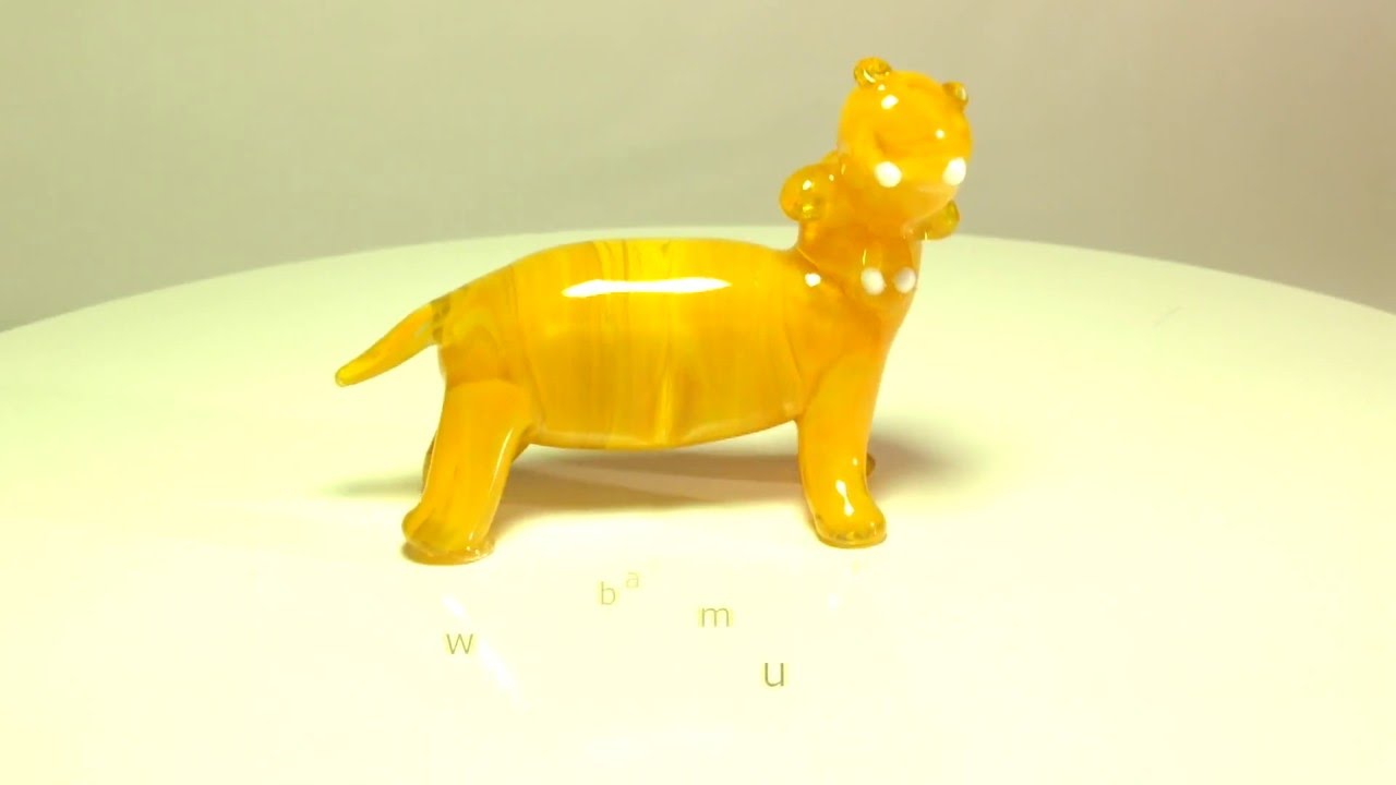 Blown Glass Murano Art HIPPOPOTAMUS Home Decor Figurine Miniature Ornament Toy