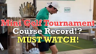 We used the SHORTEST Putters we could find for this Mini Golf Tournament! - MUST WATCH! NEW RECORD?