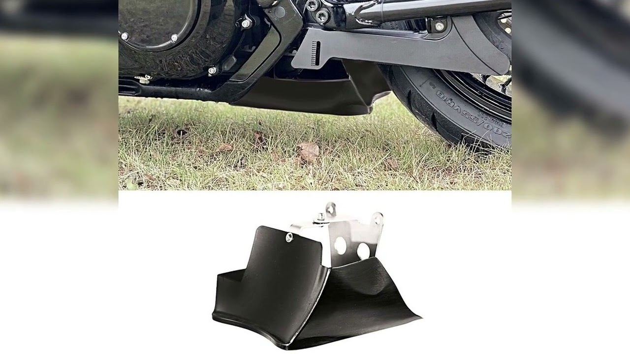 A must-have product! BLACK BACK FRAME CHIN SPOILER FOR HARLEY SOFTAIL STREET BOB FXBB BREAKOUT FAT
