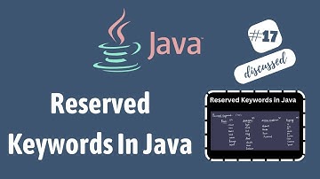 #17 Reserved keywords in Java | Java Keywords with examples | Java 50 keywords