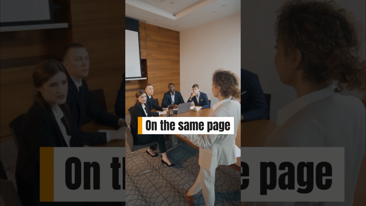 On the Same Page Ne Demek? #ingilizce #englishidioms #shorts