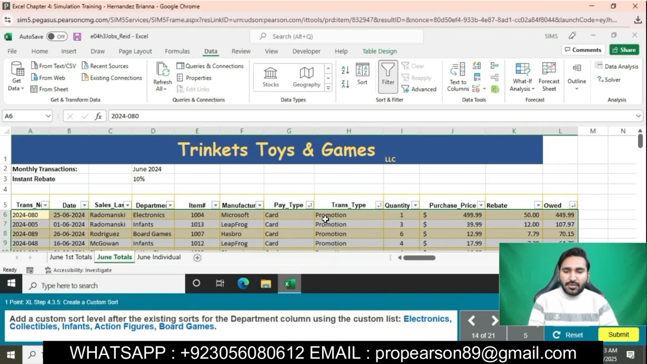 Excel Chapter 4 Simulation Training || Excel Chapter 4 Simulation ...