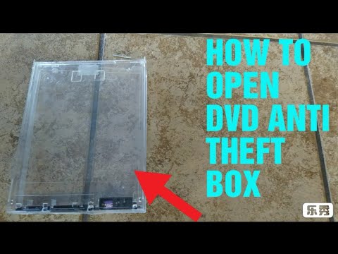 How to open DVD lock box / Anti Theft case - YouTube