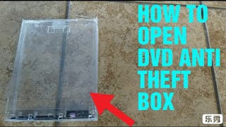 How to open DVD lock box / Anti Theft case
