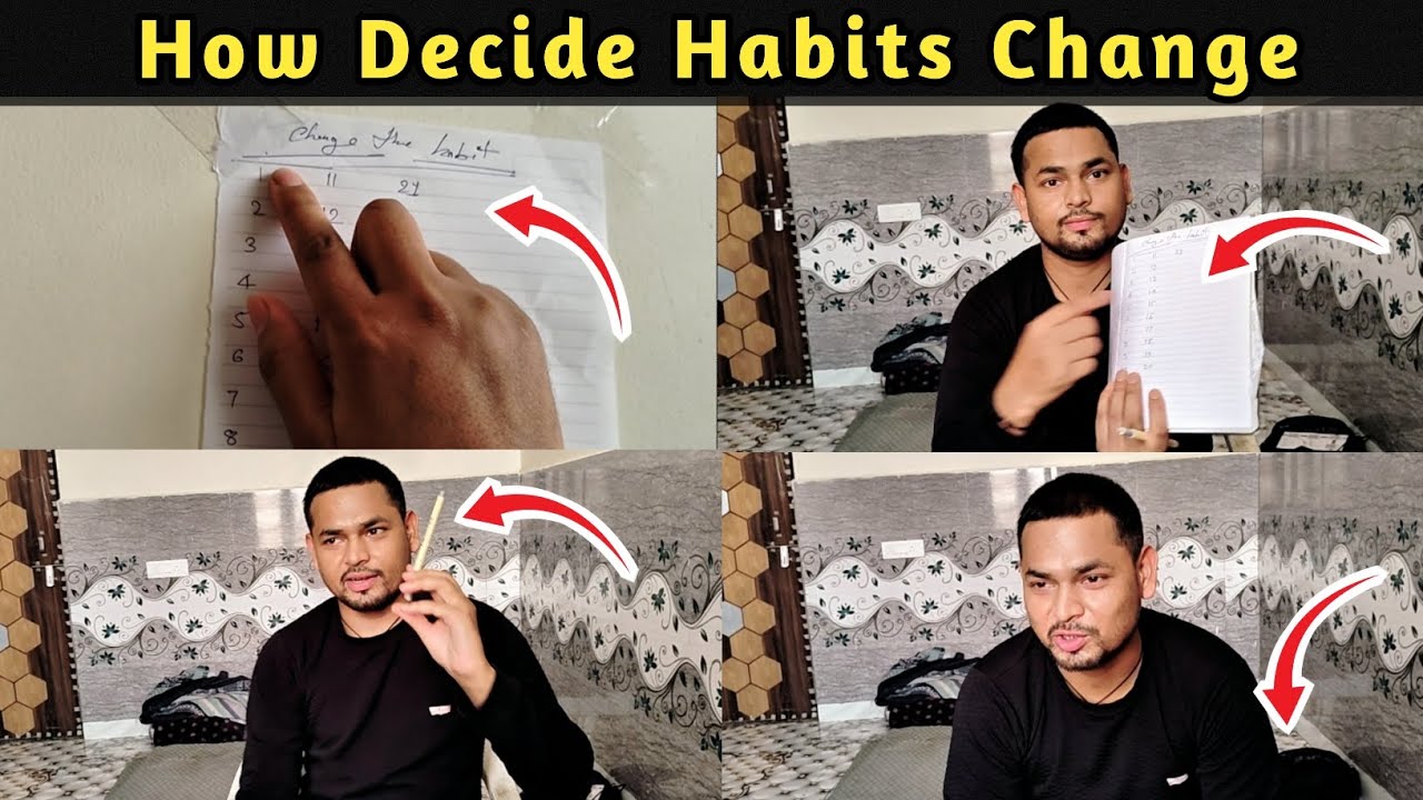 How to Change Your BAD Habits: 1 Steps to Make New Habits Stick - YouTube