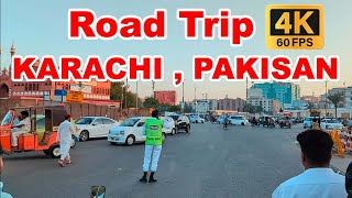 Gulshan Iqbal to Techno City Mall Road Trip, Karachi Pakistan | Full Mooni Vlogs 4K UHD
