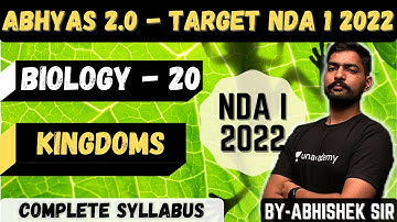 Biology For NDA - 20 | Abhyas 2.0 Complete Batch For NDA 1 2022 | Learn With Sumit