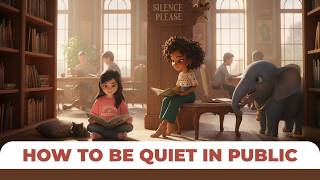 How to Behave in a Library | Good Manners for Kids 📚✨| HANIYA’S UNIVERSE #goodmannersforkids