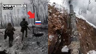 Kreminna. Ukraine’s Azov Brigade Take out Squad of Russians. Trench / Forest Assault. Part 3