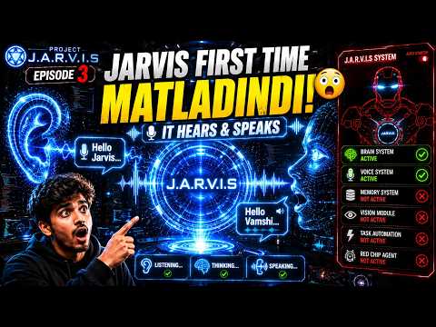I Made JARVIS Speak For The First Time 🤯 | Real AI Assistant Ep 3 #projectjarvis #ep3