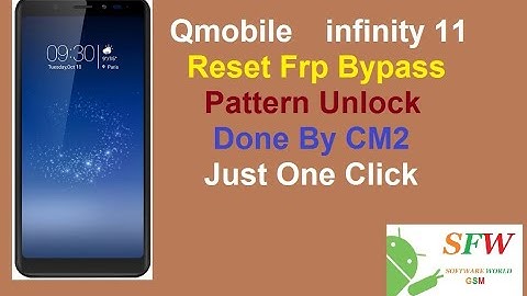 Qmobile Infinity 11 Reset Frp Pattern Unlock By CM2
