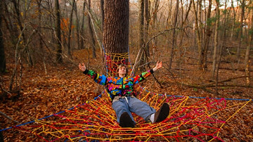 Making a Tree House out of Rope