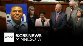 Rep. Ilhan Omar asks for moment of silence for fallen officer Jamal Mitchell