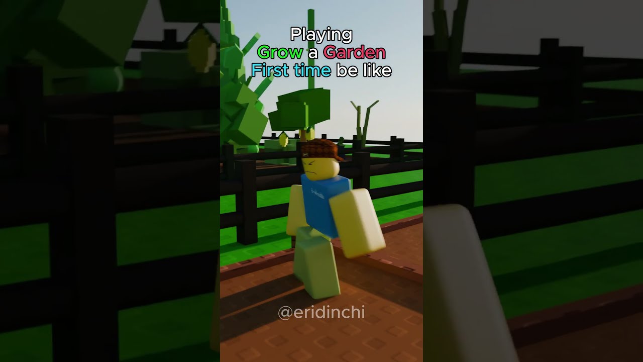 Grow A Garden First Time Experience Be Like Roblox Robloxanimation Growagarden