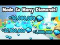 I Made So Many Diamonds Using This Method In Pet Simulator 99!