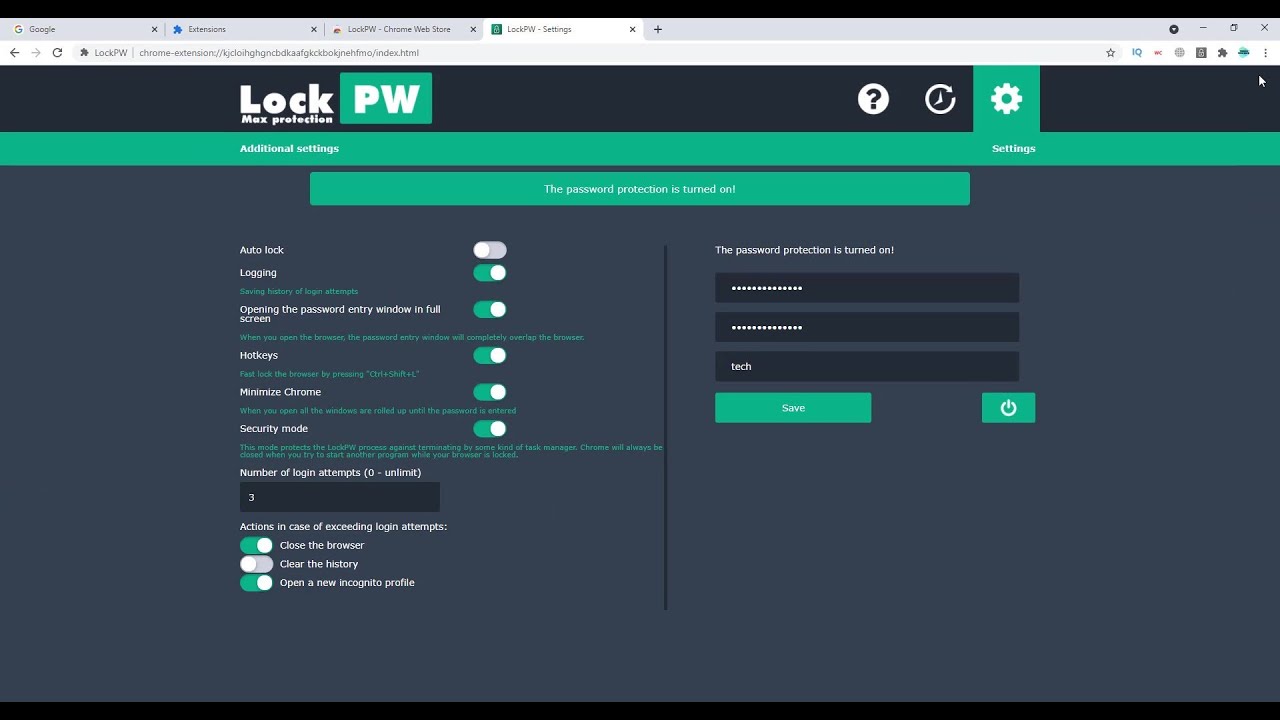 How To Lock Google Chrome With Password | Lock Google Chrome Browser