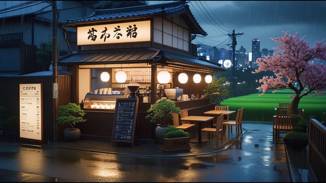 Relax & Focus to Rain Lofi Ambience 🌧️ Vintage Chillhop from the 90s Coffee Era