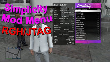 NEW! Simplicity Mod Menu - Alpha/Dev Version - [RGH]