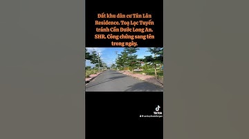 KDC Tân Lân  Reéidence . Nền ngay công viên chỉ 950 triệu. Tân Lân Cần Đước.0989138411 #bandat