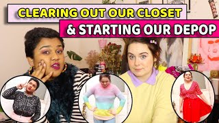 CLEANING OUT OUR CLOSET &amp; SETTING UP OUR DEPOP ACCOUNT!