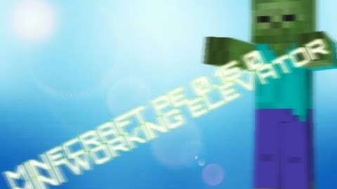 Mini working Elevator on minecraft pe 0.15.0