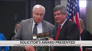 Long-serving Spartanburg Co. deputy awarded with 2019 Solicitor's Award