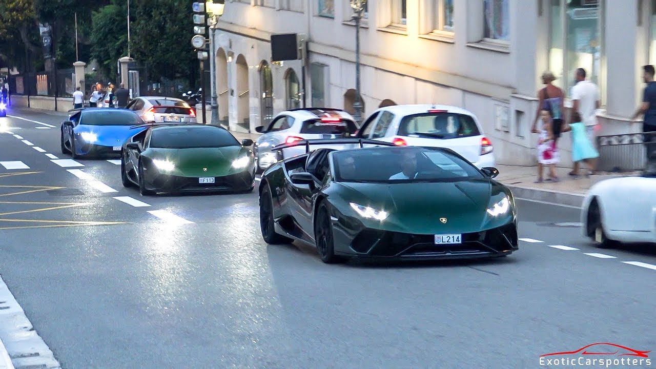 Supercars in Monaco 2018 - VOL. 18 (825HP AMG GT R, 5x Huracan Performante, Milltek RS6, 2x GT2 RS)