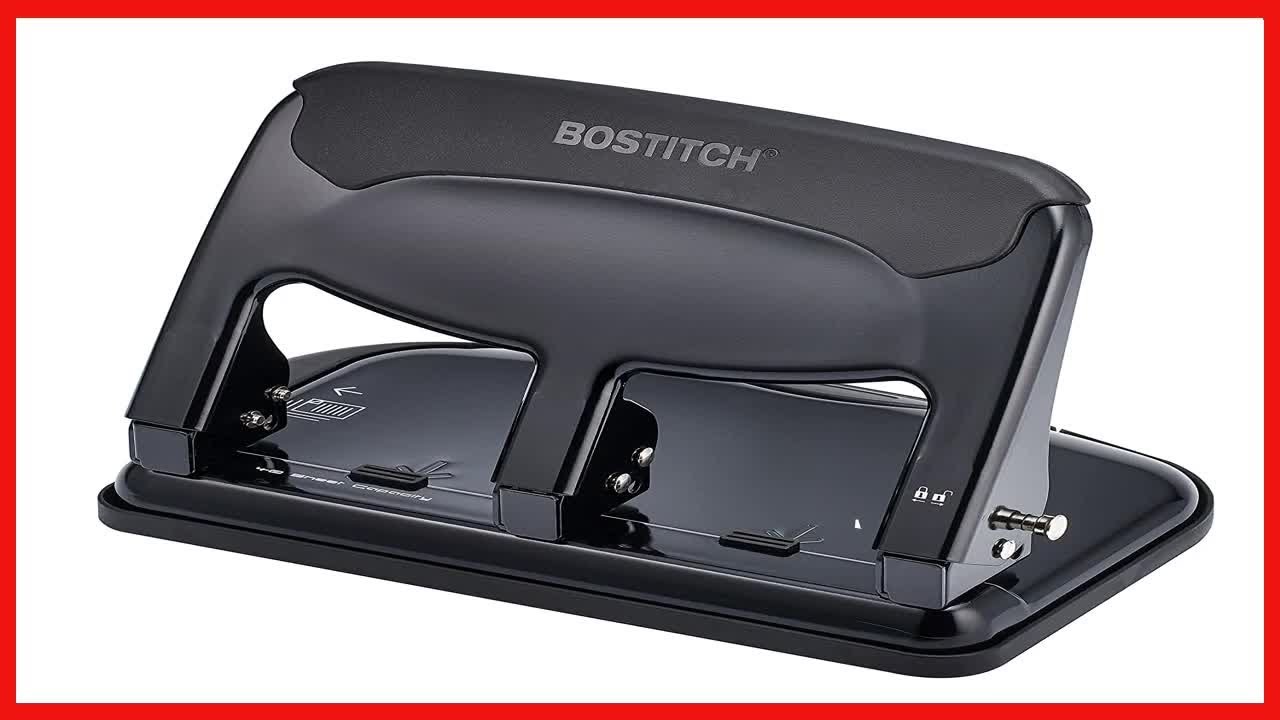 Bostitch EZ Squeeze™ 20 Three-Hole Punch - 3 Punch Head(s) - 20