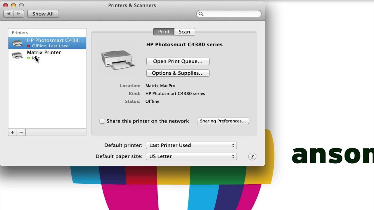 Как подключить принтер mac os