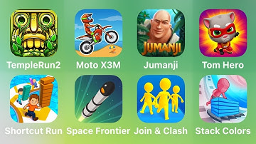 Temple Run 2, Moto X3M, Jumanji, Tom Hero, Shortcut Run, Space Frontier, Join Clash 3D, Stack Colors