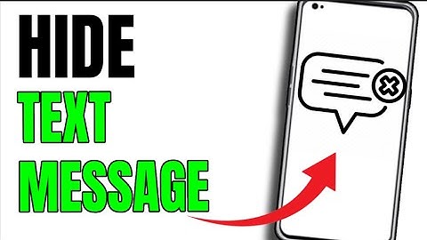 HOW TO HIDE TEXT MSGS ON ANDROID! (NEW UPDATE)
